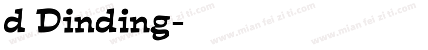 d Dinding字体转换
